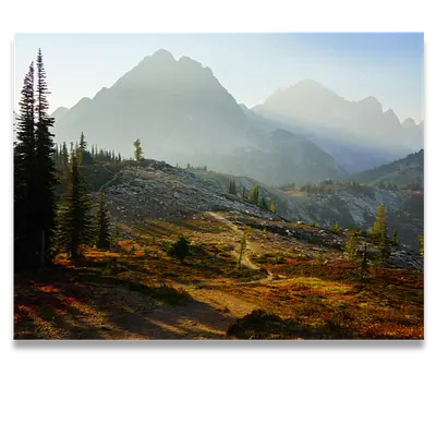 Фото на холсте горная тропа, размера 80x60