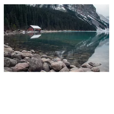 Фото на холсте домик у озера, размера 60x40