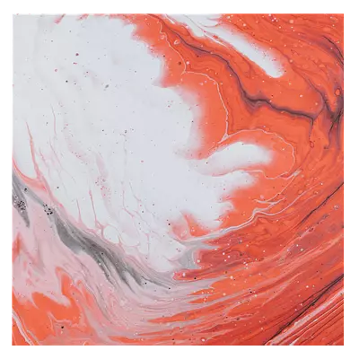 Фото на холсте красные волны, размера 80x80