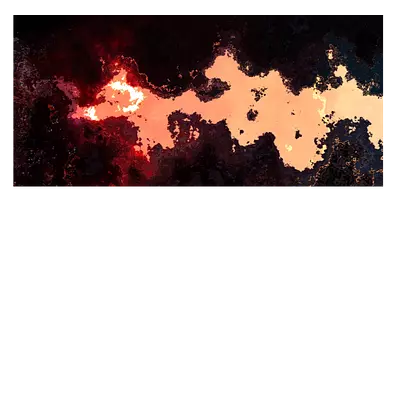 Фото на холсте абстракция лавы, размера 60x30