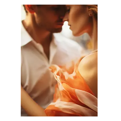 Фото на холсте пара, размера 70x100