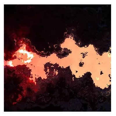 Фото на холсте абстракция лавы, размера 50x50