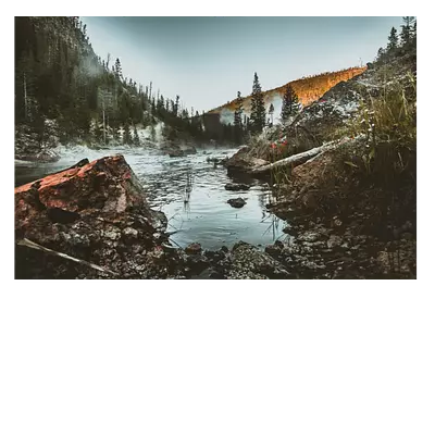 Фото на холсте горное озеро, размера 120x80