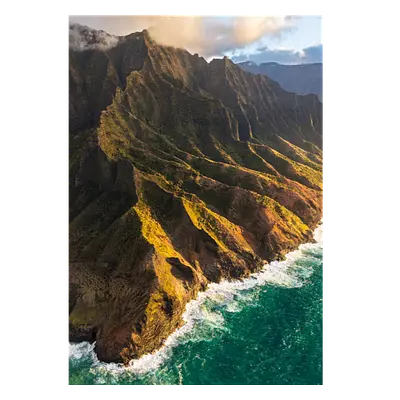 Фото на холсте берег зеленого острова, размера 70x100