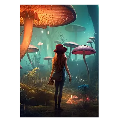 Фото на холсте девушка в сказке, размера 50x70