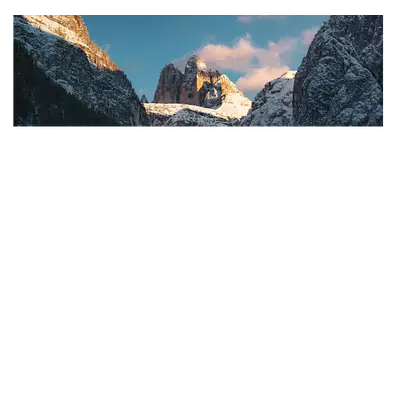 Фото на холсте снежные горы, размера 90x30