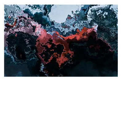 Фото на холсте абстракция красок 45 x 30 см