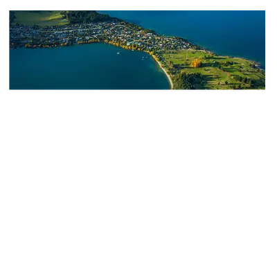 Фото на холсте поселок на перешейке, размера 120x40