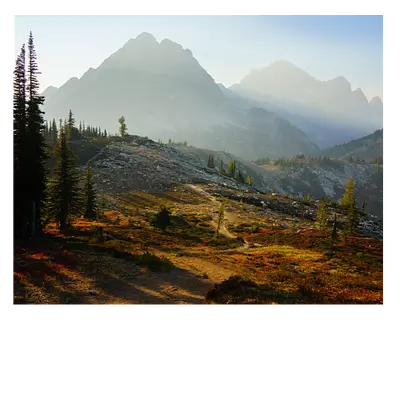 Картина на холсте горная тропа. размер 50х40 см.