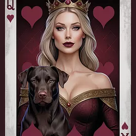 «Королева червей в стиле бургун