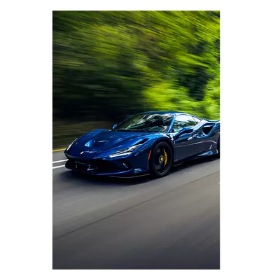 Фото на холсте синий феррари, размера 50x75