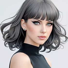 «Аниме-дива в векторном стиле»