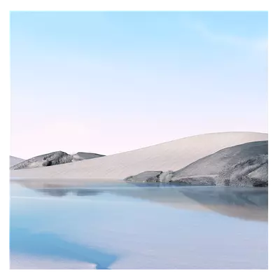 Фото на холсте песок с водой, размера 50x50