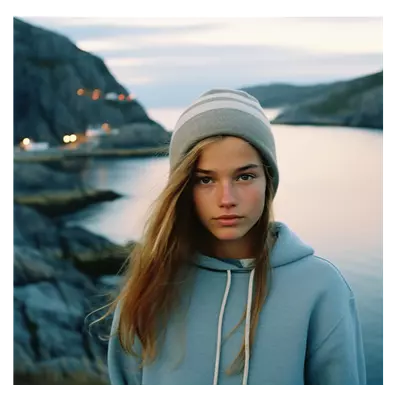 Фото на холсте девушка у озера, размера 30x30