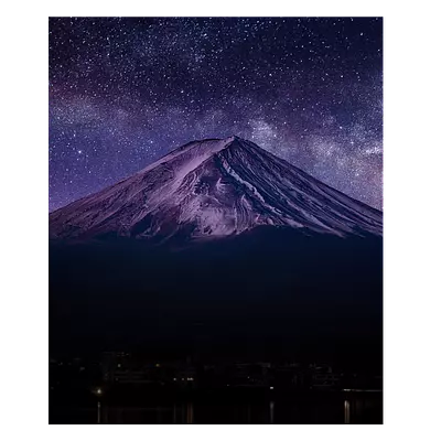 Фото на холсте гора со звёздами, размера 50x60