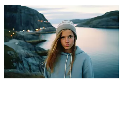 Фото на холсте девушка у озера, размера 60x40