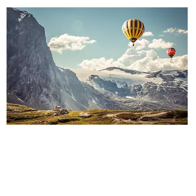 Фото на холсте воздушные шары, размера 75x50