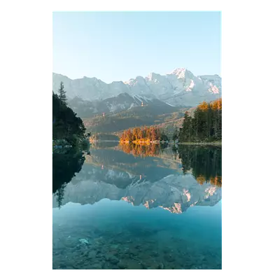 Фото на холсте озеро с горами, размера 80x120