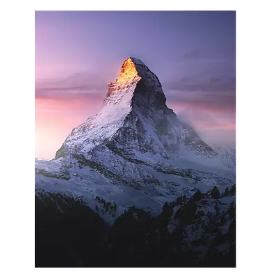 Фото на холсте горный пик, размера 40x50