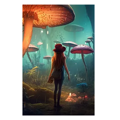 Фото на холсте девушка в сказке, размера 60x90