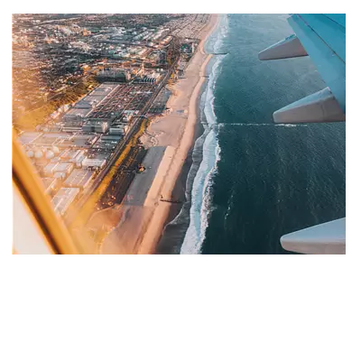 Фото на холсте крыло самолёта. размер 40х30.