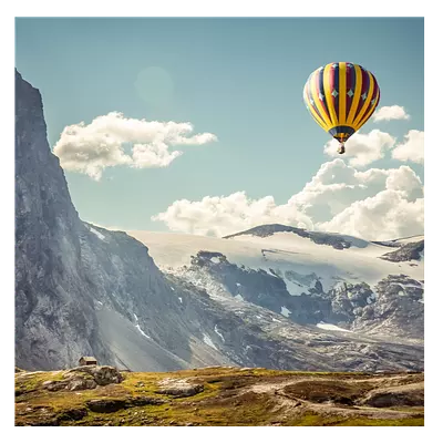 Фото на холсте воздушные шары, размера 80x80