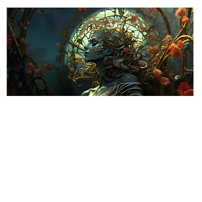 Фото на холсте девушка ai, размера 80x40