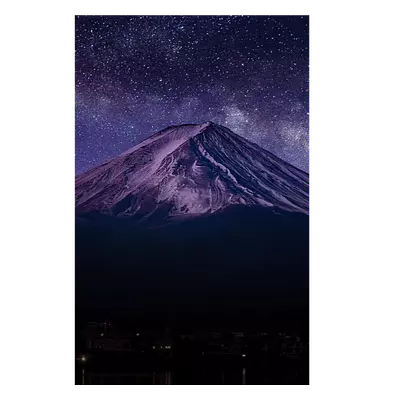 Фото на холсте гора со звёздами, размера 30x45