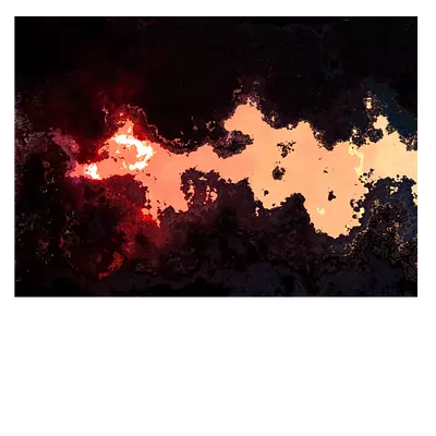 Фото на холсте абстракция лавы, размера 70x50