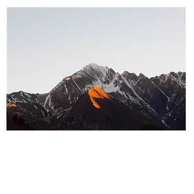 Фото на холсте горы под закатным солнцем, размера 100x70