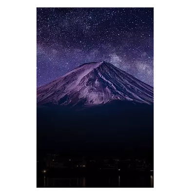 Фото на холсте гора со звёздами, размера 60x90