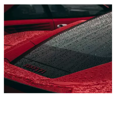 Фото на холсте красный феррари под дождем, размера 60x50