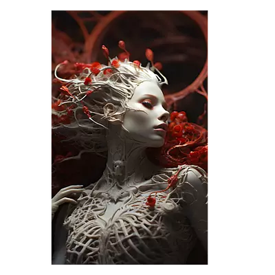 Фото на холсте ai girl, размера 20x30