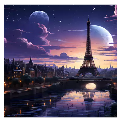 Фото на холсте фантастический лондон, размера 40x40