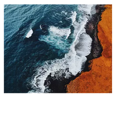 Фото на холсте волны, размера 60x50