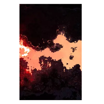 Фото на холсте абстракция лавы, размера 50x75