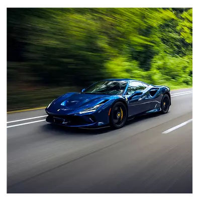 Фото на холсте синий феррари, размера 40x40