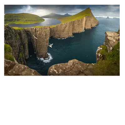 Фото на холсте «фьорд». размер 30х20 см, длина до 220 см.