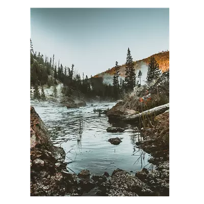 Фото на холсте горное озеро, размера 60x80