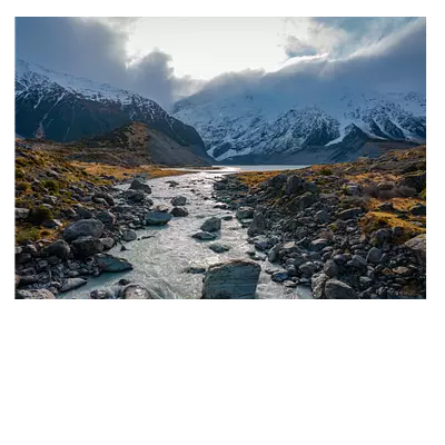 Фото на холсте горная река, размера 100x70