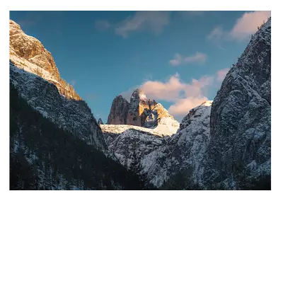 Фото на холсте снежные горы, размера 100x70