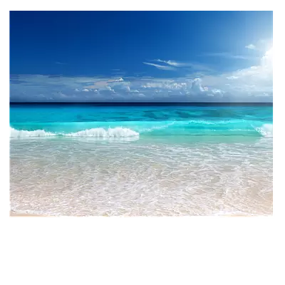 Фото на холсте солнечный пляж. размер 50х40 см.