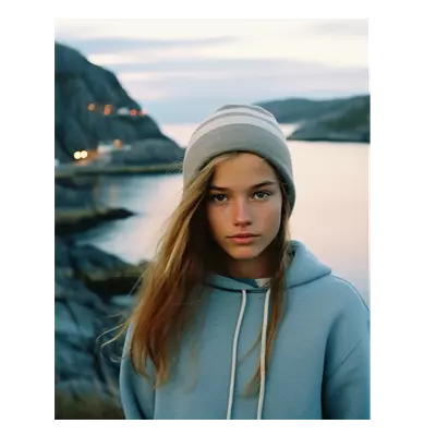 Фото на холсте девушка у озера, размера 40x50