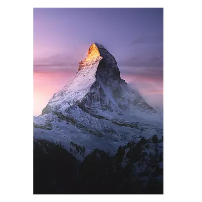 Фото на холсте горный пик, размера 50x70
