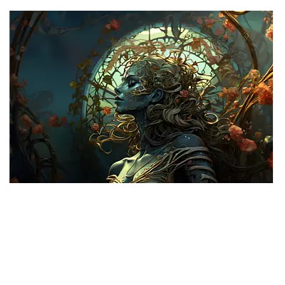 Фото на холсте девушка ai, размера 120x80