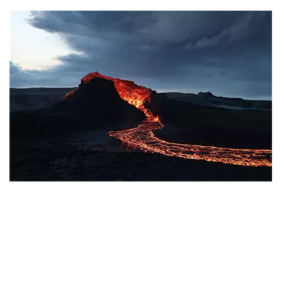 Фото на холсте лава, размера 90x60