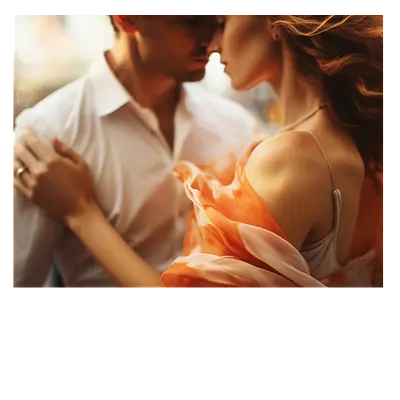 Фото на холсте пара, размера 30x40