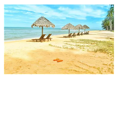 Фото на холсте песчаный пляж, 45х30 см, до 220 см в длину