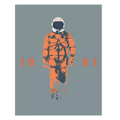 Фото на холсте гагарин, размера 40x50