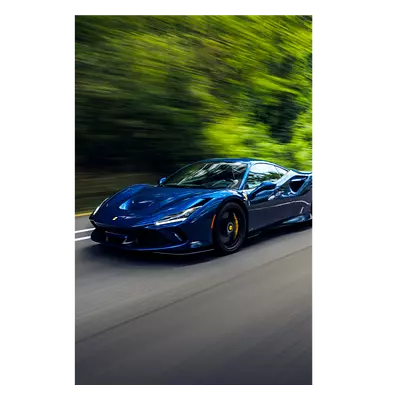 Фото на холсте синий феррари, размера 40x60